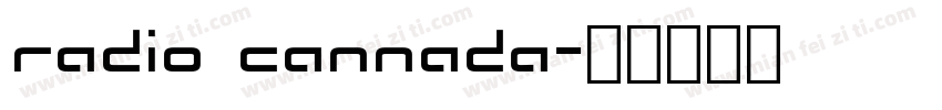 radio cannada字体转换